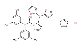 (S)-1-{(RP)-2-[二(2-呋喃基)膦基]二茂鐵基}乙基二(3,5-二甲苯基)膦-CAS:649559-66-0